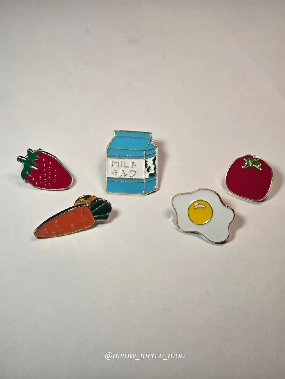 Kawaii Breakfast & Garden Food Enamel pins